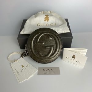 Gucci Children’s Soho Round Pouch With Chain